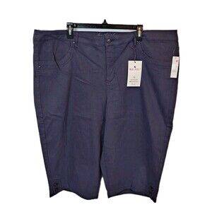 Gloria Vanderbilt Women's Plus Kaia Skimmer Pants Size 24W Graystone